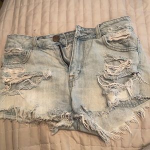american eagle jean shorts size 00. never worn